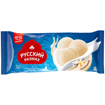 Русский Размах мороженое молочное ванильное, весовое 450 гр