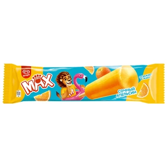 MAX эскимо замороженный лед с фруктовым соком Сочный апельсин 60 гр